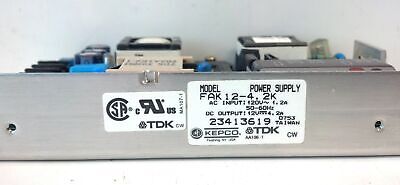 Kepco TDK FAK12-4.2K 120 V AC Input 12 V DC Output Open Frame Power Supply