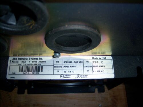 ABB Drive ACS601-0070-4-000B1200800 3PH 300-500VAC