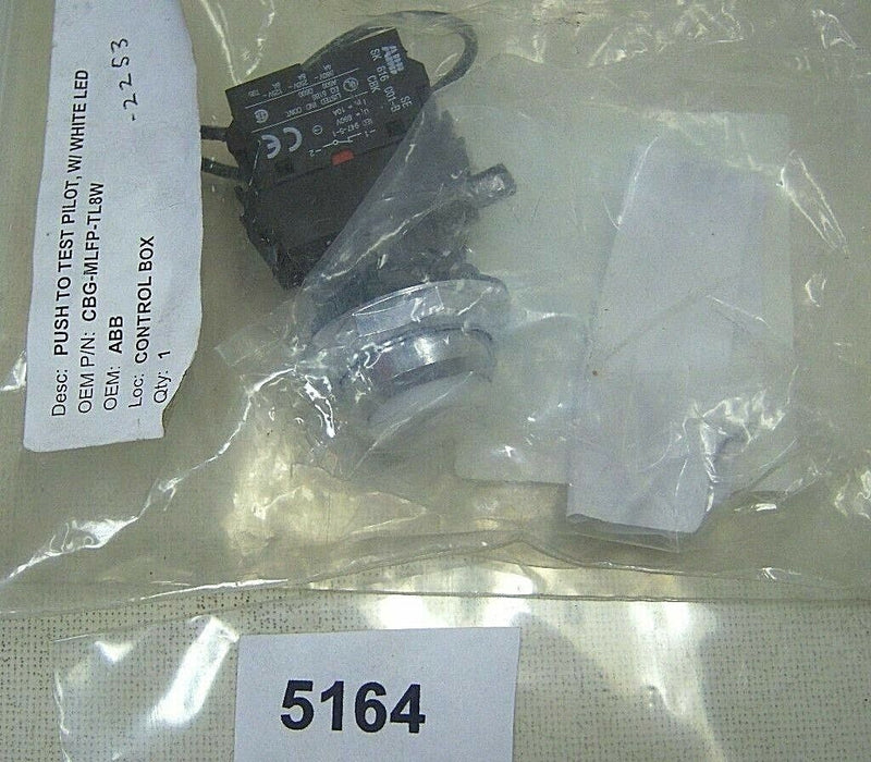 ABB Push to test Pilot White CBG-MFLP-TL8W