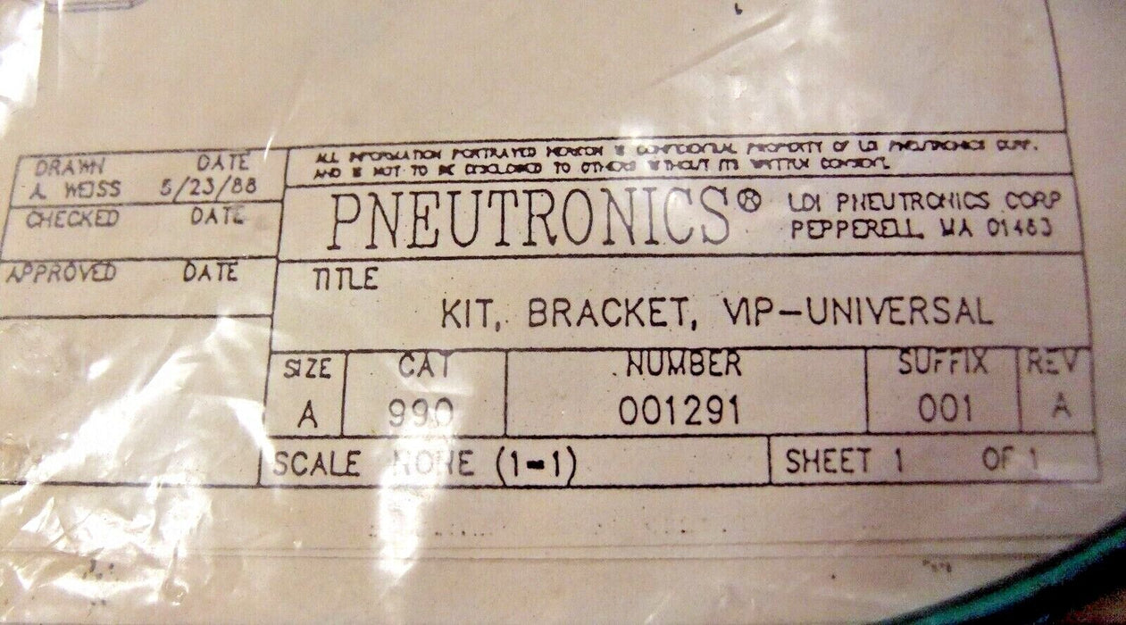 Pneutronics Bracket Kit 990-001291