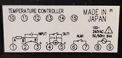 Fuji Electric PXR3RCY1-4V0A1 240 V AC 1/32 DIN Digital Temperature Controller