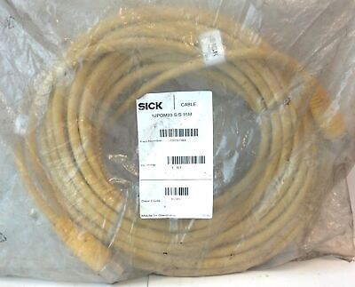 SICK 12POM23 S/S 15M 7029163 15 M 12-Pin Male to Female Connection Cable/Cordset