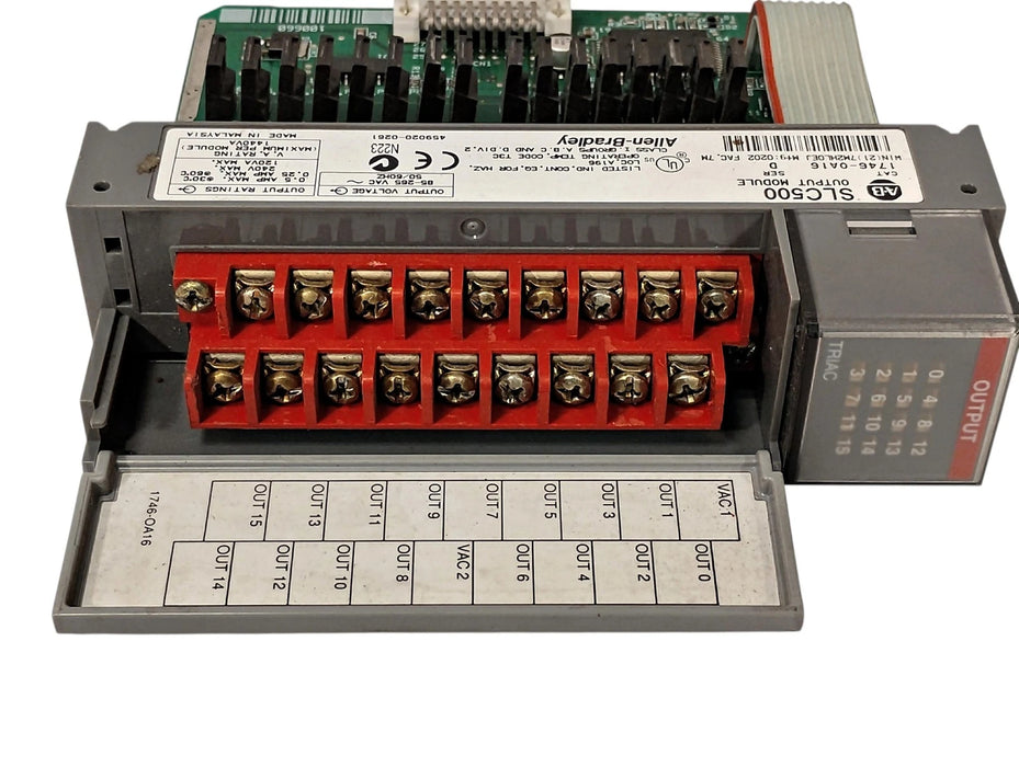 Allen Bradley 1746-OA16 Series D 85-265 VAC 16 Channel Digital PLC Output Module