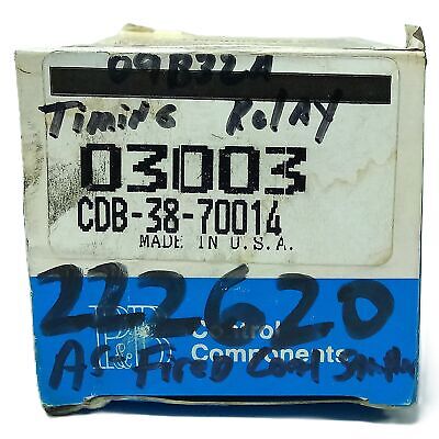 Potter & Brumfield CDB-38-70014 120VAC 10 A 0.1-10 Sec Delay-On Time Delay Relay