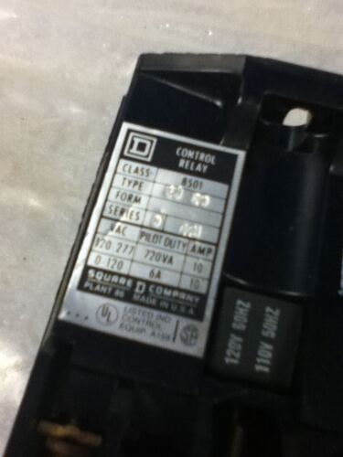 Square D 8501-GO-20 Control Relay- No Box