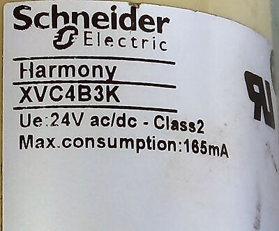 Schneider Electric XVC4B3K Harmony 24 VDC Signal Tower Light