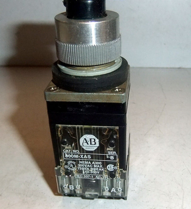 Allen-Bradley 800MR-JH9KBS Selector Switch 3 Pos. Spring Return