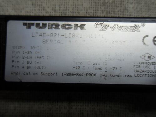 Turck LT4E-Q21-LI0X3-H1141 EZ-Track Linear Displacement Transducer / Sensor