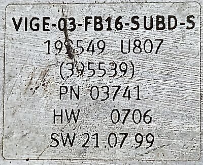 Festo VIGE-03-FB16-SUBD-S PLC Input/Output Module