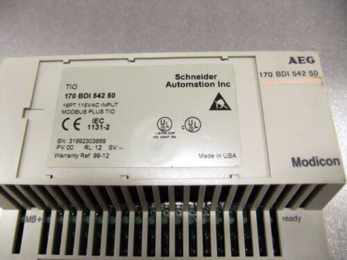 MODICON-AEG 170-BDI-546-50 INPUT MODULE,AC 120V 2X8