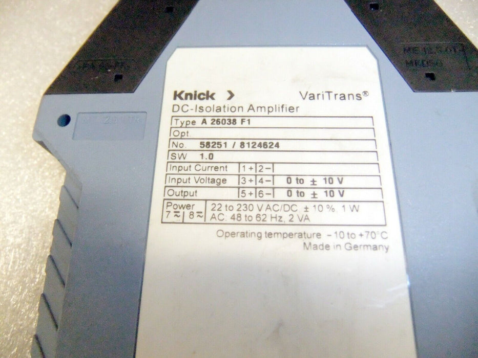 Knick Isolation Amplifier A26038F1