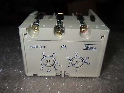 1 TELEMECANIQUE LB1 LC03M06 INTEGRAL STARTER OVERLOAD