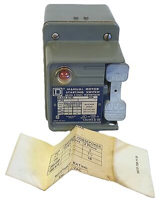 Square D 2510-KW-2C 90-460 V AC/DC 30 A 1-10 HP NEMA 4 Watertight Motor Starter