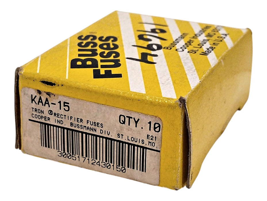 Bussmann KAA-15 130 V AC 15 A Current-Limiting Fast-Acting Fuse