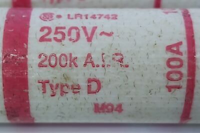 Gould Shawmut TRNR-100 Tri-onic 250 V 100 A Current-Limiting Time Delay Fuse