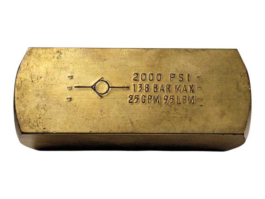 Parker C1200B20 2000 psi 3/4 in 25 GPM Hydraulic Check Valve