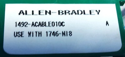 Allen-Bradley 1492-ACABLE010C PLC Cable for 1748-N18 Input Module