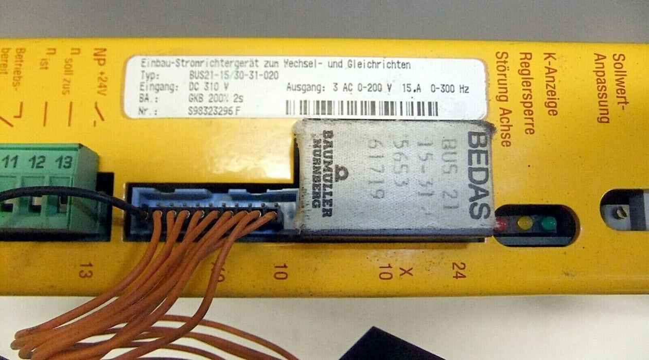 Baumuller Servo Drive BUS21-15/30-31-020