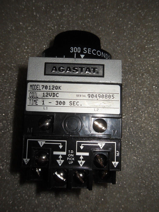 Agastat 7012QK 1-300 SEC 12VDC Timing Relay