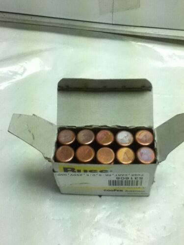 LOT OF 10 Bussmann FRN-R-1/2 FUSES