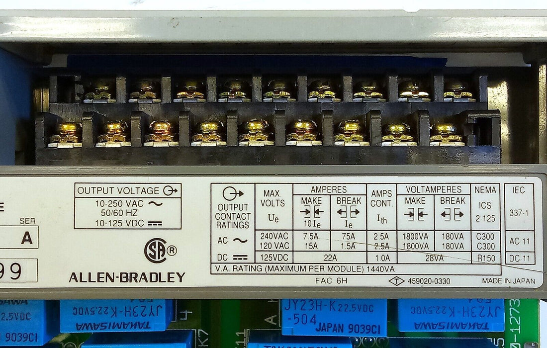 Allen-Bradley 1746-OW16 Ser A SLC 500 5-250VAC/5-125VDC 16 CH PLC Output Module