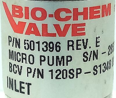 Bio-Chem Valve 120SP-S1348 501396 Micro Pump