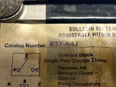 Allen-Bradley 837-A4J Temperature Control Switch