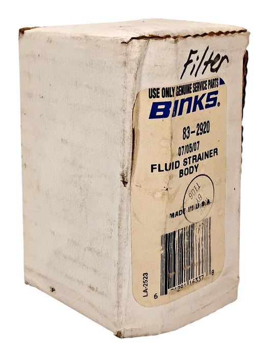 Binks 83-2920 Fluid Strainer Body