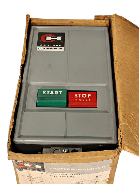 Cutler-Hammer 9115H171 208/230/380/460/575 V NEMA Size 0 AC Manual Motor Starter