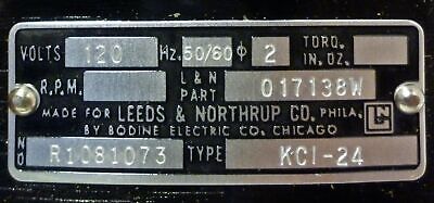 Bodine KCI-24 / 017138W 120VAC 1550RPM Motor