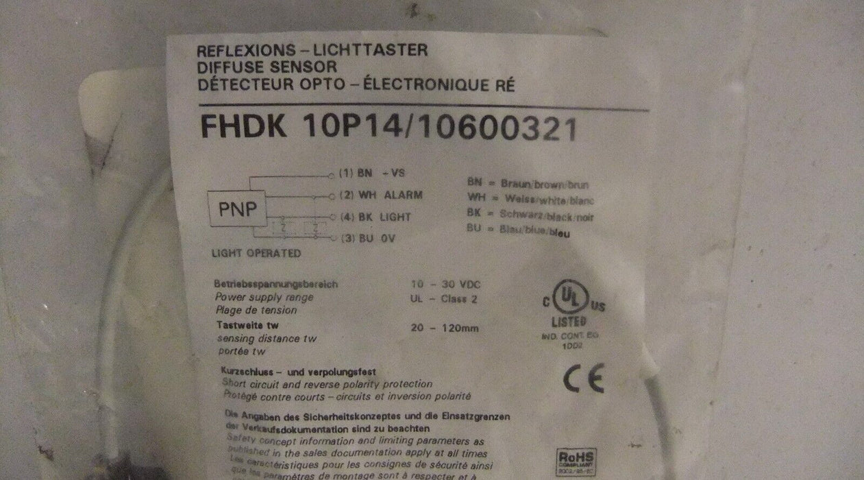 Baumer Diffuse Sensor FHDK 10P14/10600321