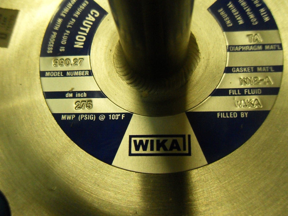 1 SOR WIKA 103AD-AF502-N4-C1A 990.27 DIFFERENTIAL PRESSURE SWITCH 20-150WC
