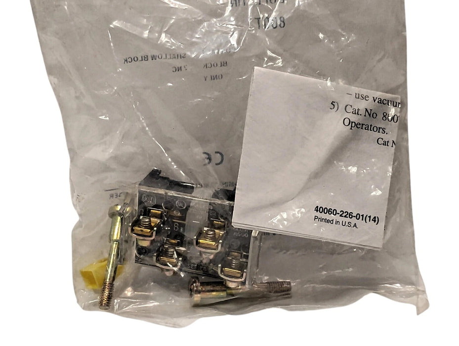 Allen-Bradley 800T-XA4 Series D 2 NC Shallow Contact Block for 30 mm Pushbuttons