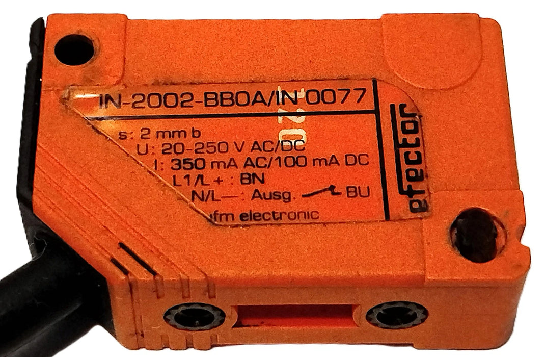 Efector IN-2002-BBOA IN0077 20-250 V AC/DC Inductive Proximity Sensor