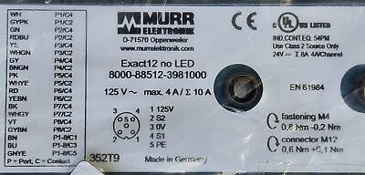 Murr Elektronik 8000-88512-3981000 352T9 Exact12 8 Port M12 Connector