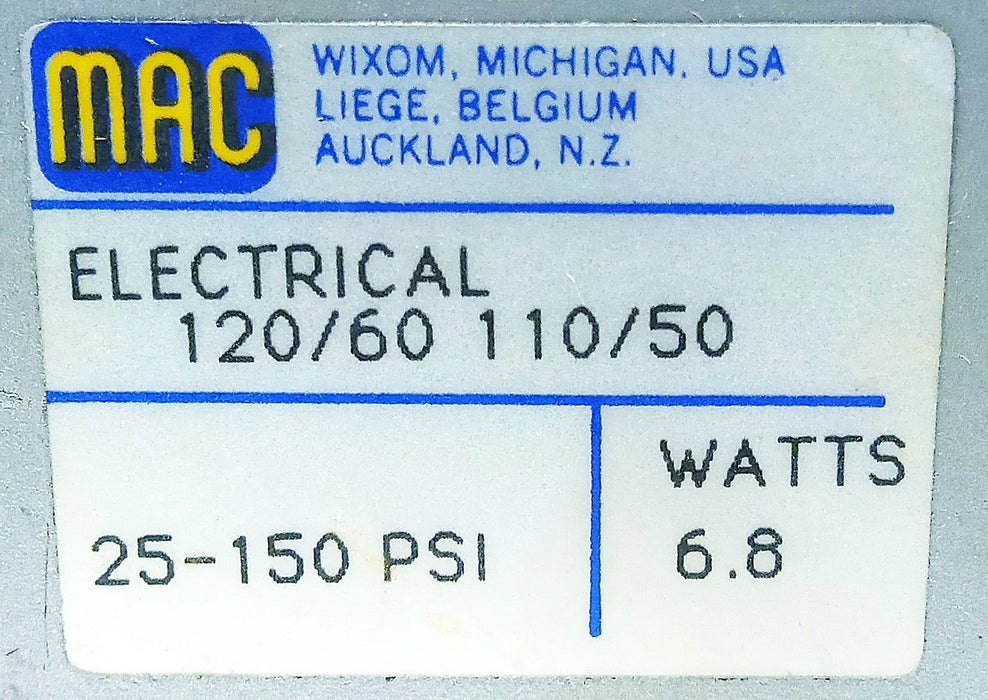 MAC Valves 1301G-111D-1 110/120 V AC Solenoid Valve No Base