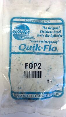 Bimba FQP2 Stainless Pneumatic Flow Control Valve 1/8 NPT Port - 1/4 in Tube