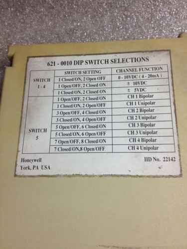 Honeywell 621-0010 OUTPUT MODULE