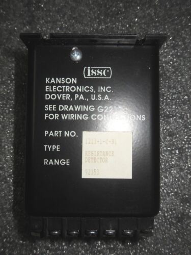 ISSC 1213-1-C-B1 Resistance Detector