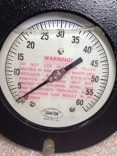 Danton Glycerine Filled 0-60 Pressure Gauge