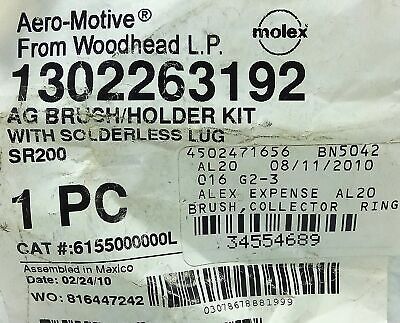 Woodhead 6155000000L 6155OOOOOOL 1302263192 Aero-Motive AG Brush Holder Kit
