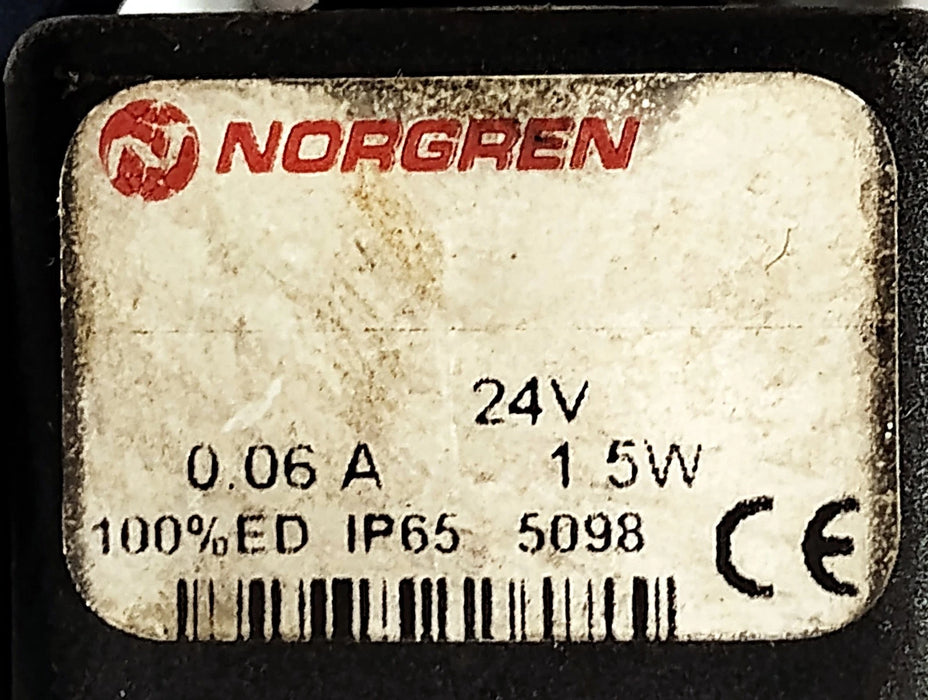 Norgren SXE9773-A60-00 Double-Acting Pneumatic Solenoid Valve w/ 24 V DC Coils