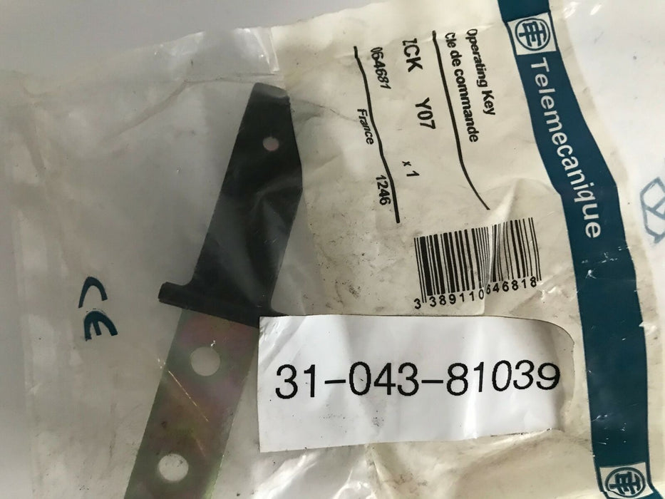 Telemecanique ZCK Y07 Operating Key