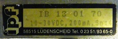 IPF IB130170 Inductive Proximity Sensor