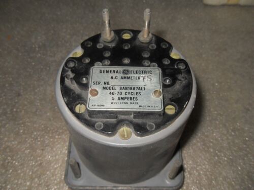 GE 8AB18A7AL1 0-100A Ammeter
