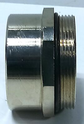 Weidmuller 1712380000 1-1/4 in NPT Nickle Plated Brass Wire Gland