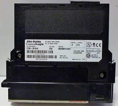 Allen-Bradley 1756-IB16/A Rev F02 Ser A PLC Input Module
