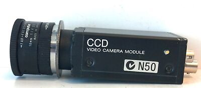 Sony XC-75 10.5-15 V DC CCD Video Camera Module w/ Computar 16mm 1:1.4 2/3" Lens