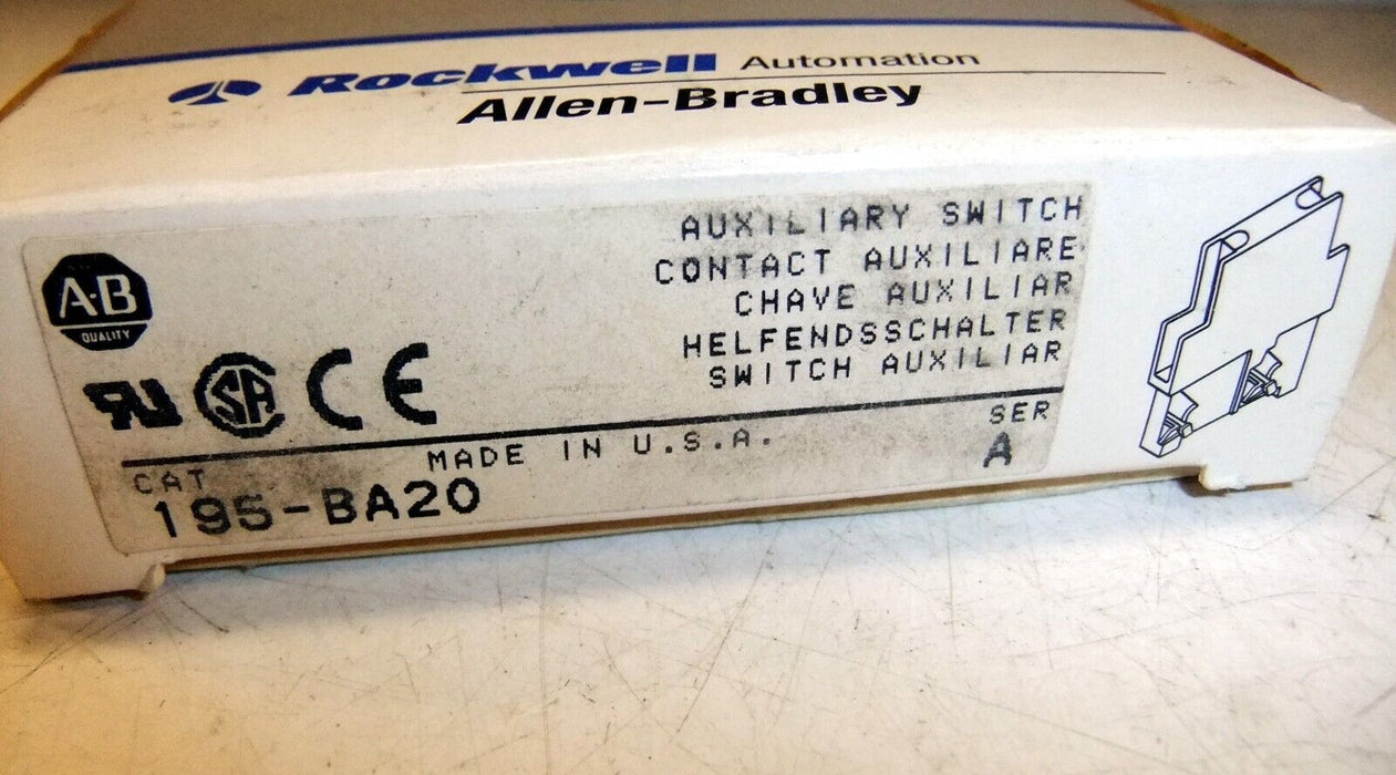 Allen-Bradley Auxiliary Switch 195-BA20