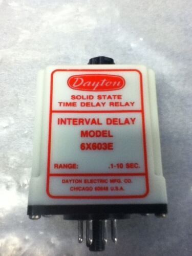 DAYTON 6X603E TIME DELAY RELAY